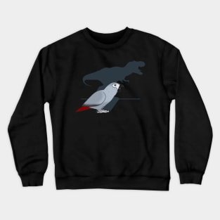 t-rex shadow - african grey Crewneck Sweatshirt